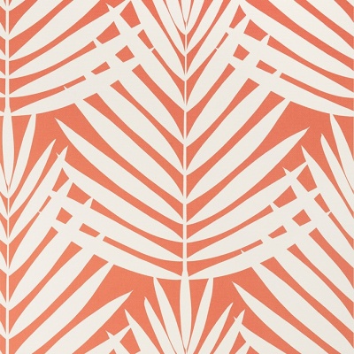 Thibaut Croatia Wallpaper in Coral